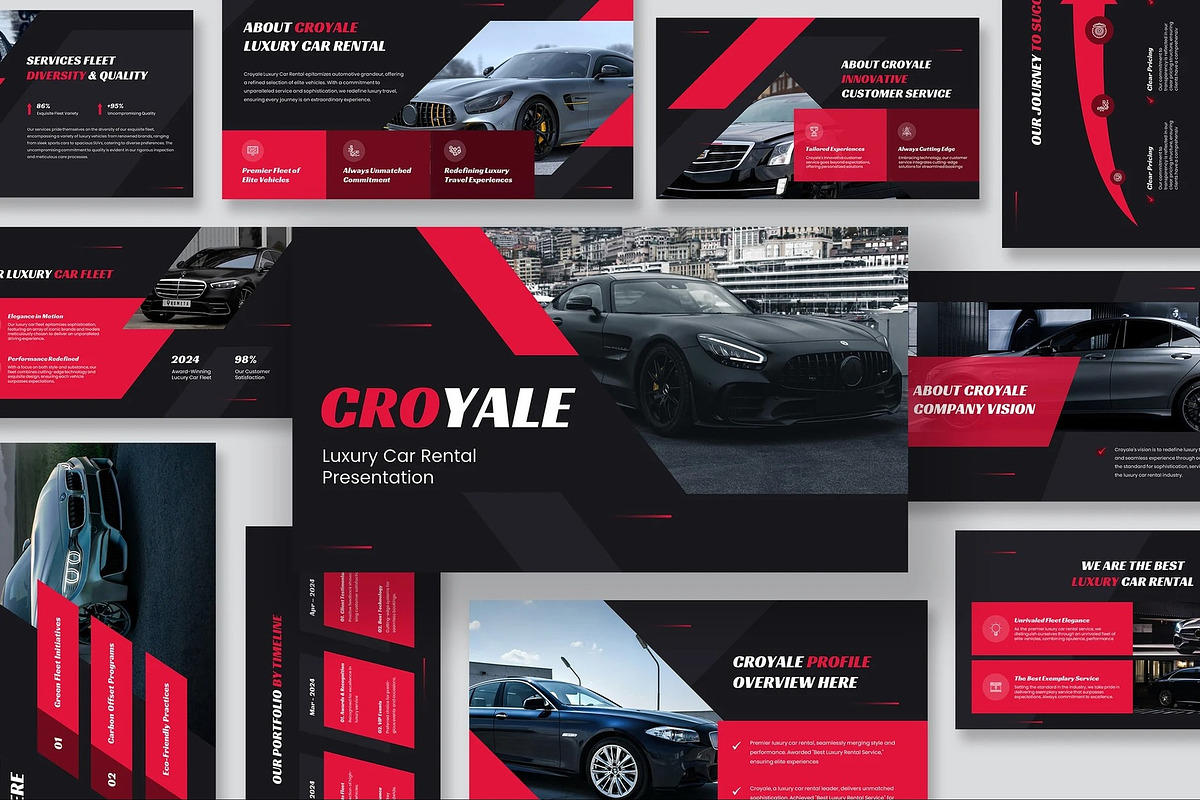 Luxury Car Rental Google Slides