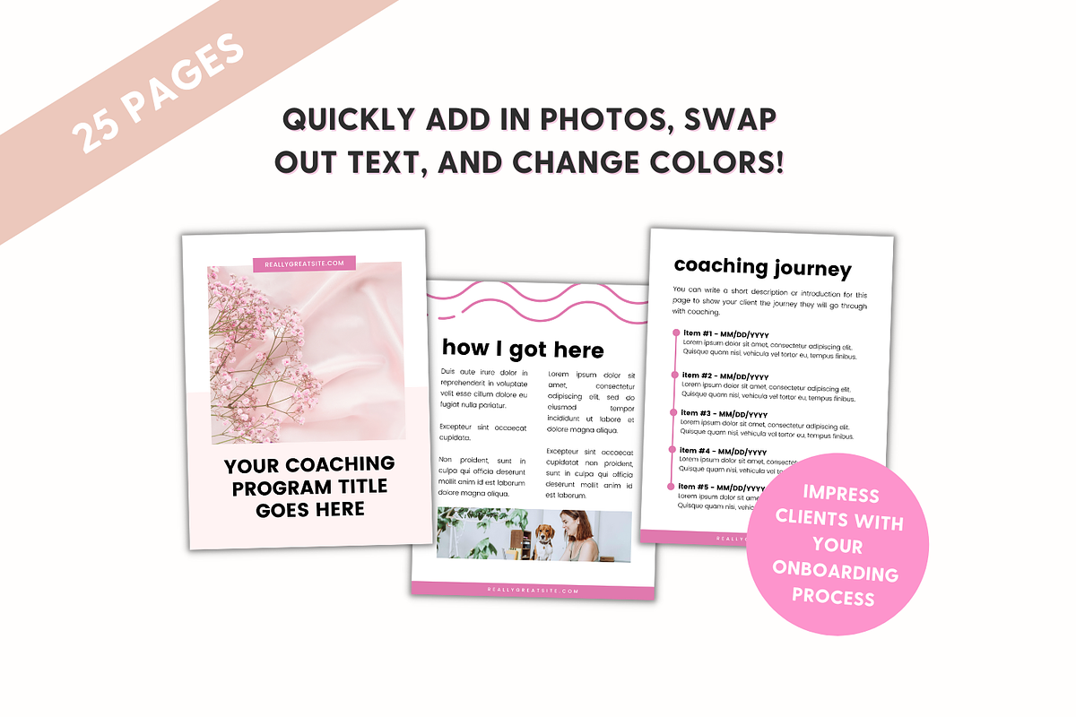 Coaching Package Template | Canva, a Templates & Theme by The Template Lounge (Photo 6 of 7)