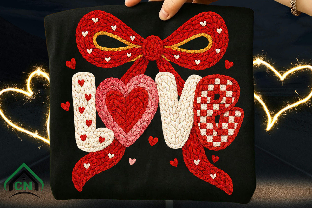 Yarn Crochet Coquette Valentine PNG, an Illustration by Craft Nest (Photo 6 of 6)