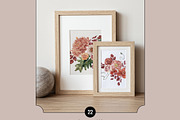 Autumnal Blooms Moody watercolor, an Illustration by SunnyAfternoons (Thumbnail 3 of 12)