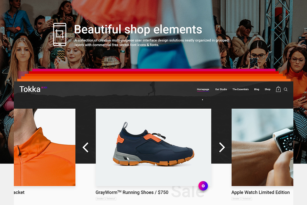 TOKKA Multi-Purpose UI/UX Kit, an UI Kit Template by NordWood (Photo 5 of 9)
