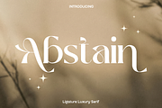 Abstain Ligature Luxury Serif, a Serif Font by Luna Shop (Thumbnail 1 of 9)