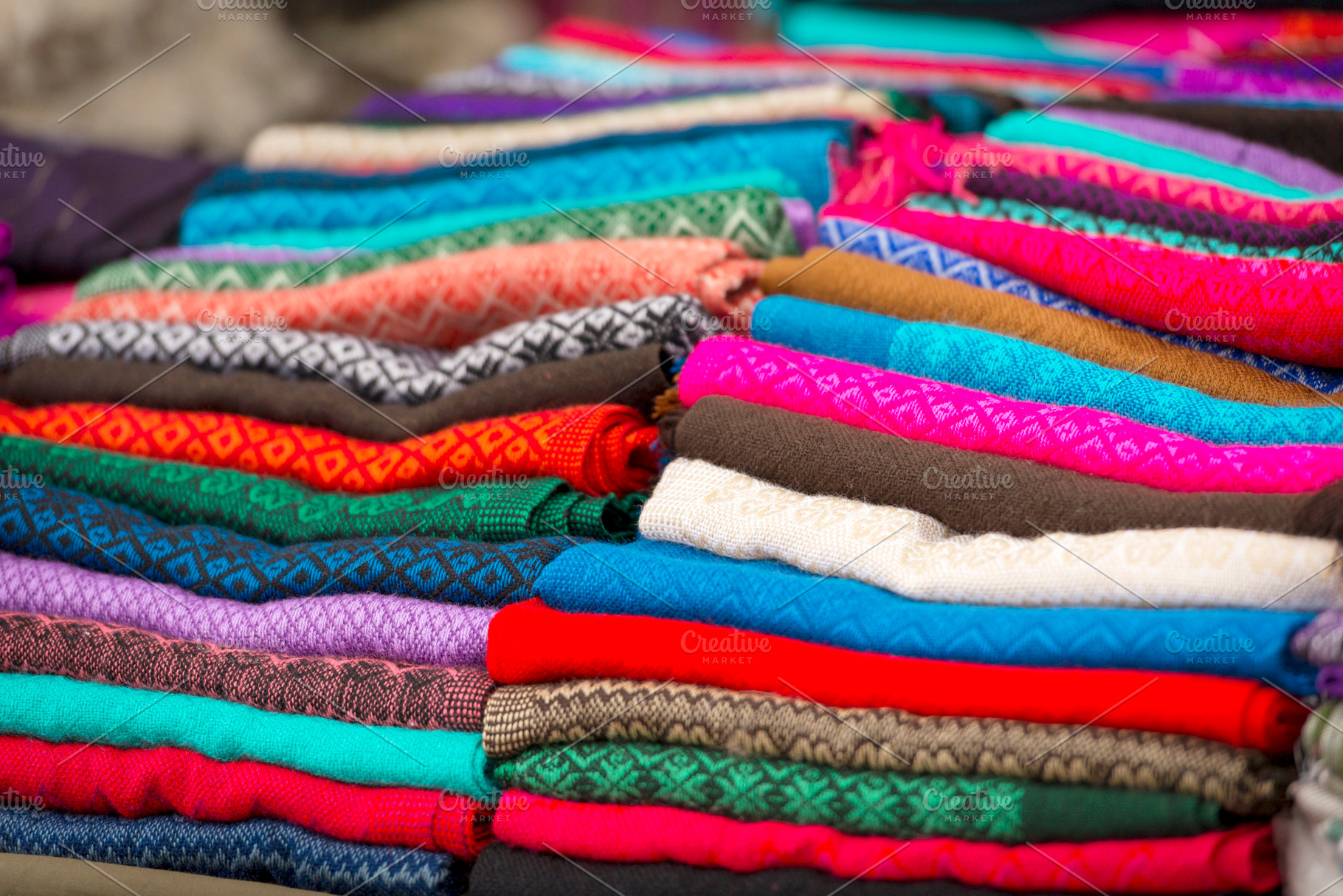 Colorful Material In Mexico Market, a Beauty & Fashion Photo by THP Creative