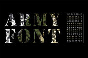 Camouflage Stencil Font Set, a Graphic by Pro_Vector (Thumbnail 2 of 3)