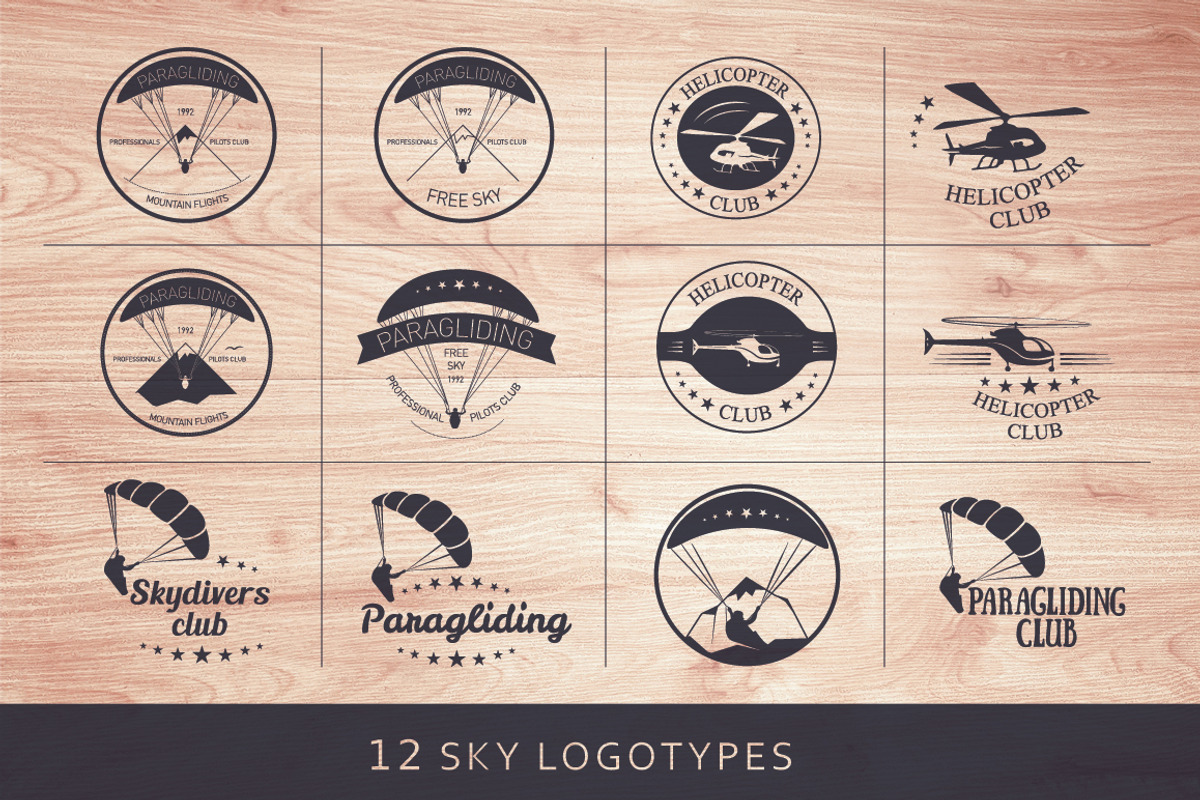 Sky sports logo set, a Branding & Logo Template by Oldy (Photo 2 of 6)