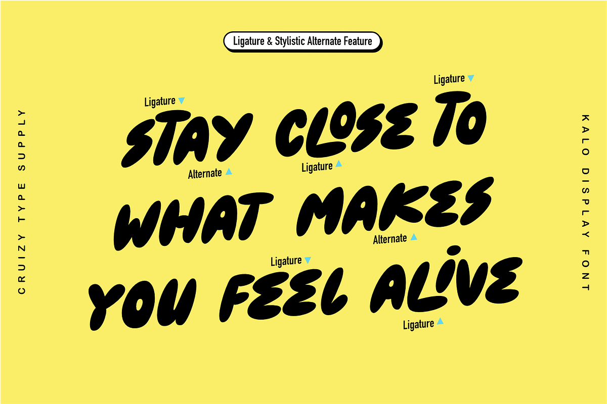 KALO Display Font, a Handwritten Font by Cruizy & Co (Photo 6 of 9)