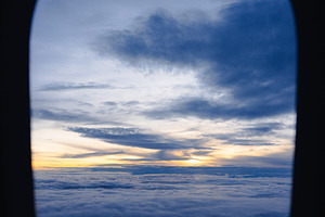 View from an airplane window, a Photo by AMMi