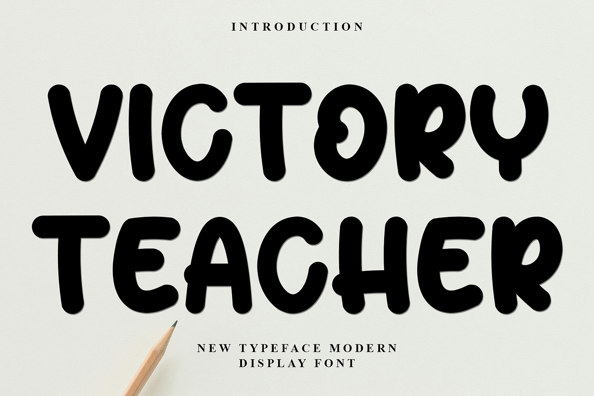 Victory Teacher, a Script Font by InermediaSTUDIO (Photo 1 of 8)