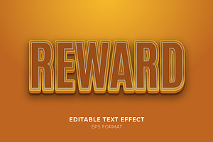 Gold Reward Text Style Effect