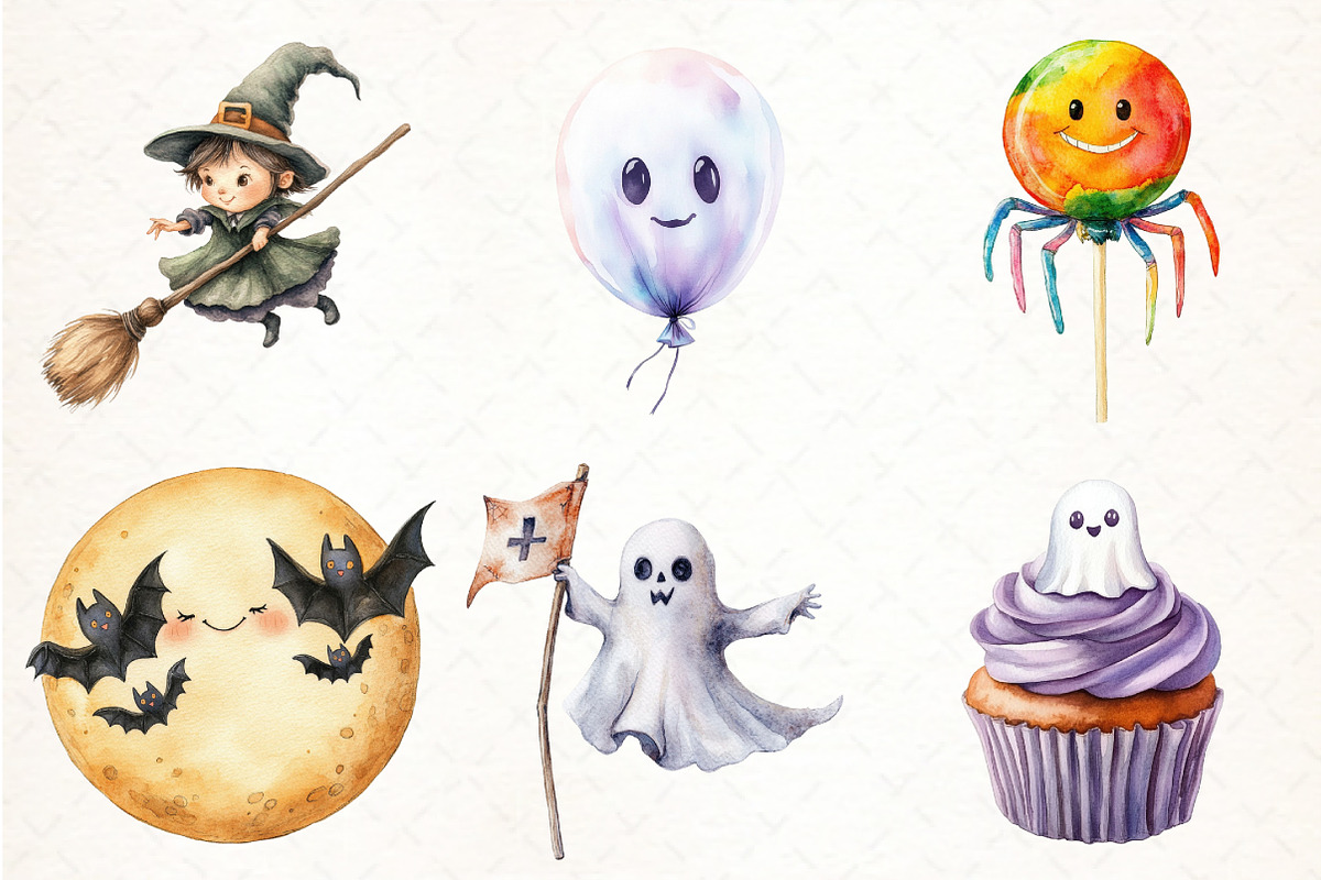 Cute Halloween Bundle Sublimation, an Illustration by Pixels.Craft (Photo 3 of 7)