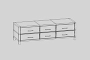 wardrobe 01, an Object 3D Model by fahad121 (Thumbnail 5 of 6)