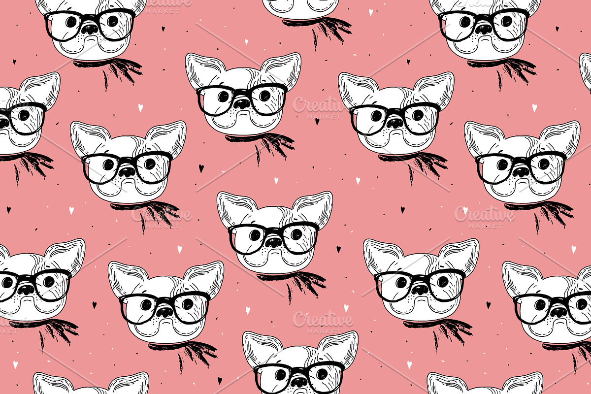 Cute dogs collection!, a Pattern Graphic by Irene_Boiko_ART (Photo 15 of 16)