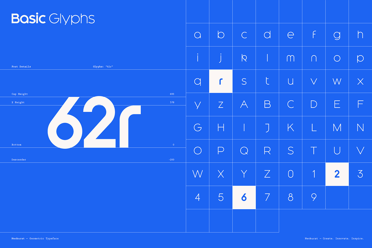 Neokurat — A Geometric Typeface, a Sans Serif Font by Gridlounge (Photo 2 of 9)