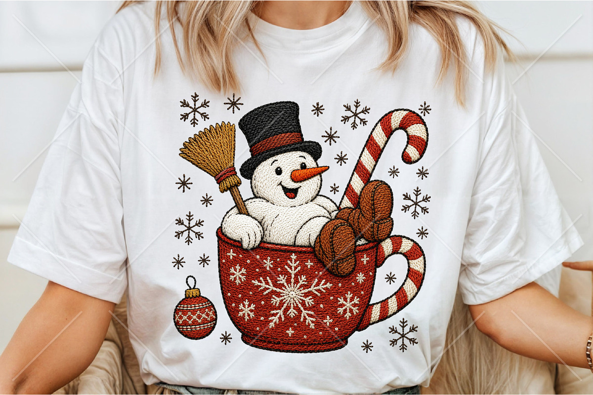Cute Christmas Snowman PNG, a Seasonal Illustration by Canvas Craft (Photo 3 of 5)