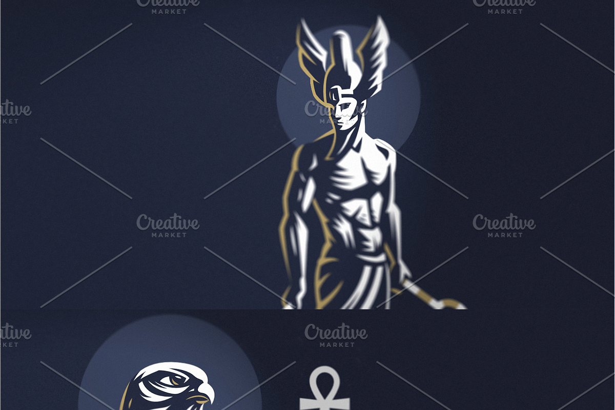 Set of Egiptian Gods, a Graphic by Masterlevsha (Photo 5 of 11)