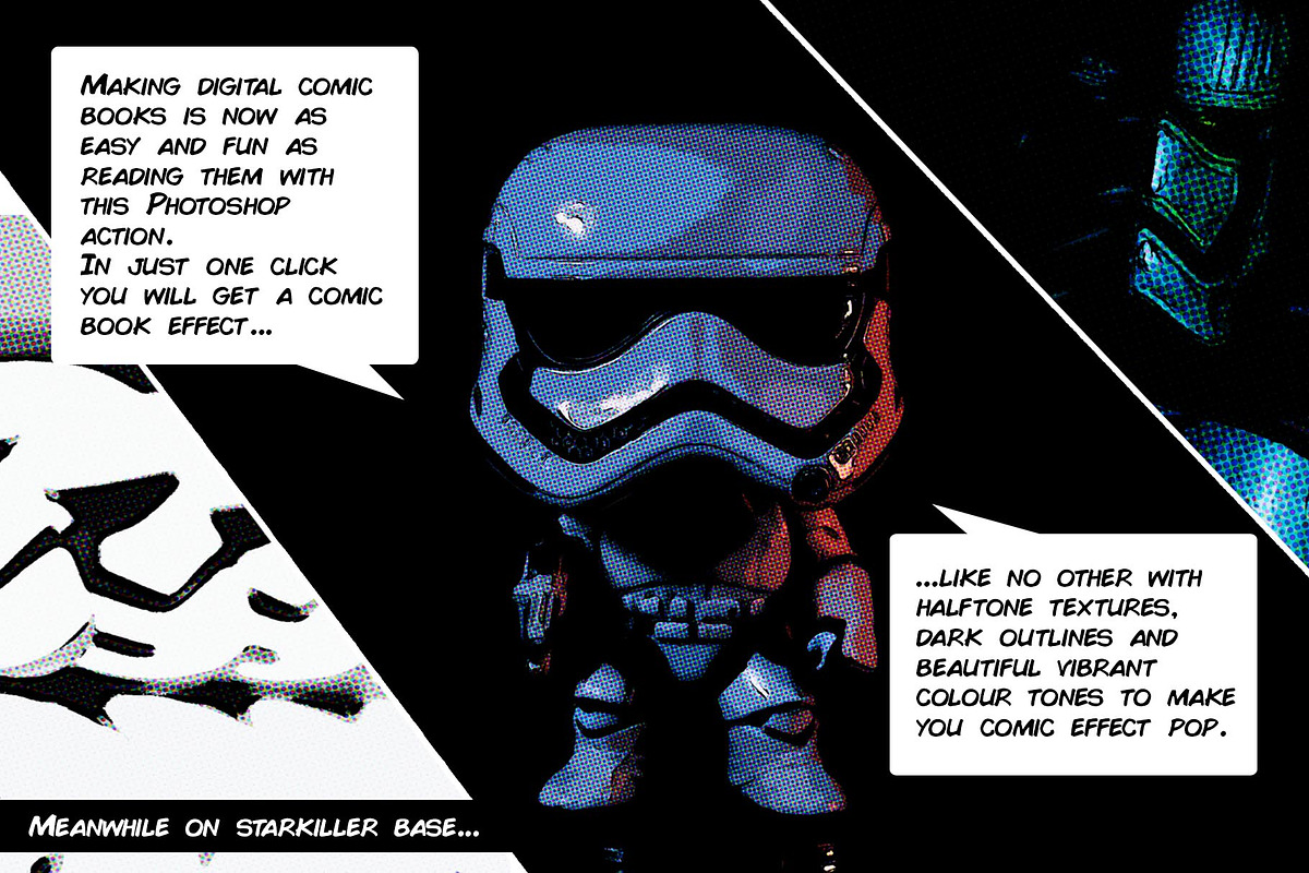 Comic Book Photoshop Action Kit, an Action Add-On by Dene Studios (Photo 5 of 14)