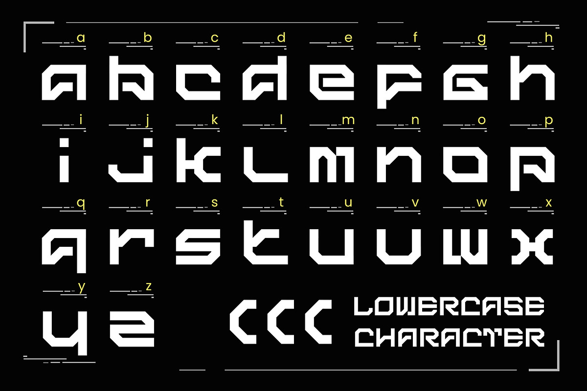 Cypher - Futuristic Font, a Script Font by AQR Studio (Photo 7 of 10)