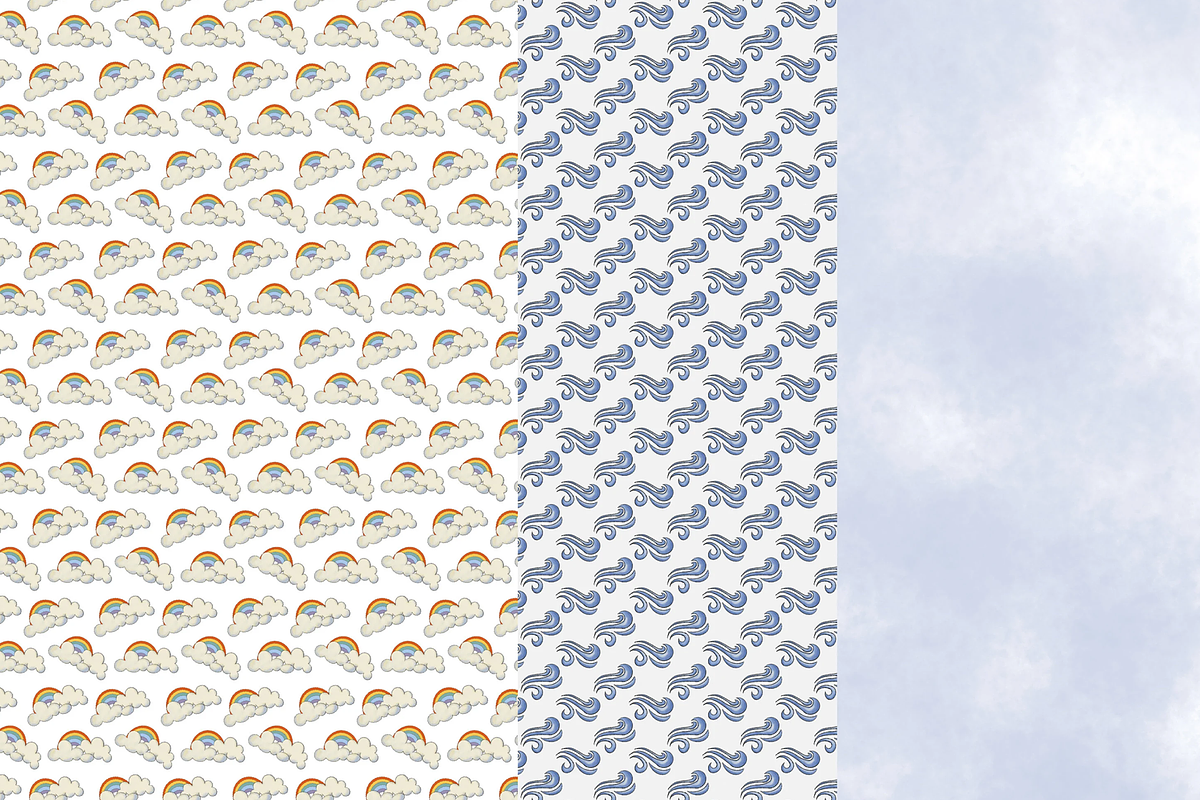 Enjoy the Rain - Digital Paper, an Illustration by Lolytop Studio (Photo 2 of 4)