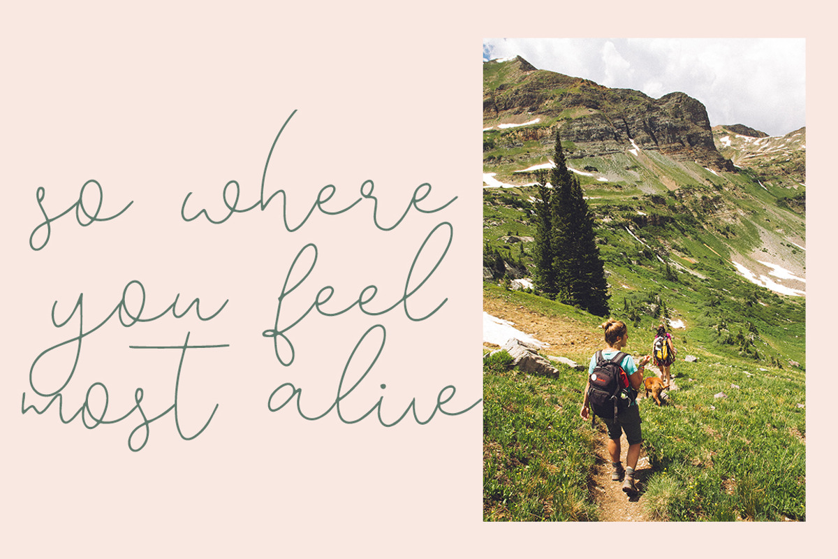 Mountain, a Script Font by Katie Holland (Photo 6 of 7)