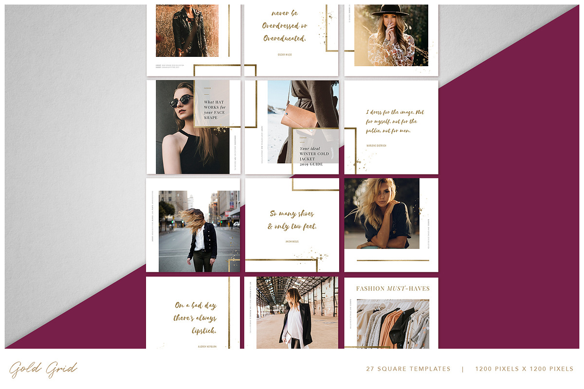 THE GRID | Canva & PPT, a Social Media Template by Marigold Studios (Photo 4 of 14)