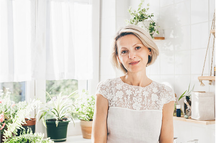 Portrait of beautiful middle-aged, a Person Photo by Yummypic