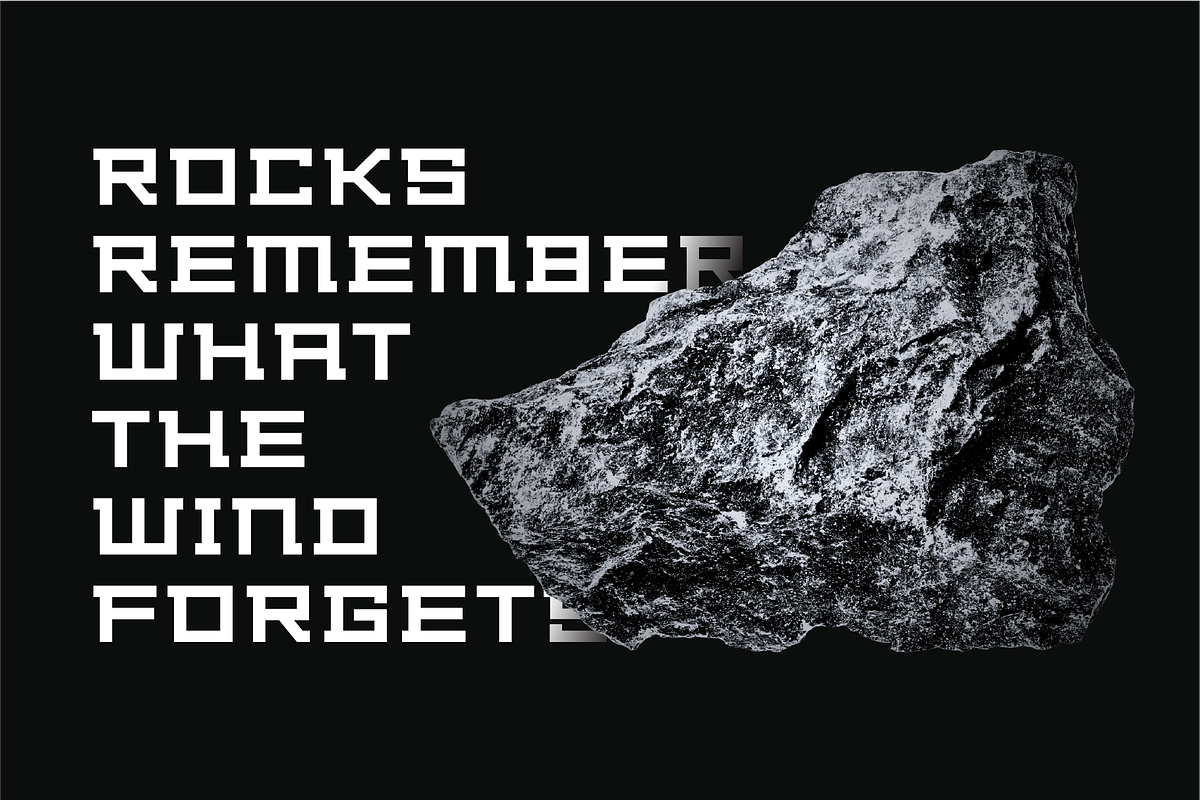 Pexan-Blocky Minimalist Font, a Slab Serif Font by Ebad Designs (Photo 7 of 7)
