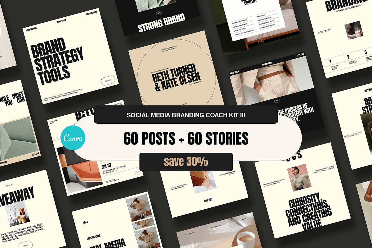 Social Media Branding Coach Kit III, a Social Media Template by Moscovita Studio (Photo 1 of 38)