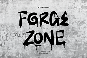 Forge Zone | Graffiti Font