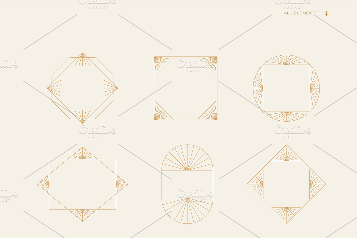 Abstract boho logos and frames, an Object Graphic by venimo (Photo 8 of 8)
