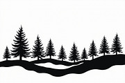 Pine Forest Silhouette Bundle, a Graphic by Creativeshirt (Thumbnail 16 of 16)