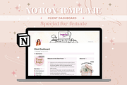 Client Dashboard Notion Template, a Templates & Theme by bellaROSEworkshop (Thumbnail 1 of 10)