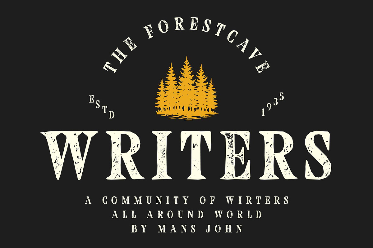 CS Ariela Stamp, a Serif Font by Craft Supply Co. (Photo 5 of 8)