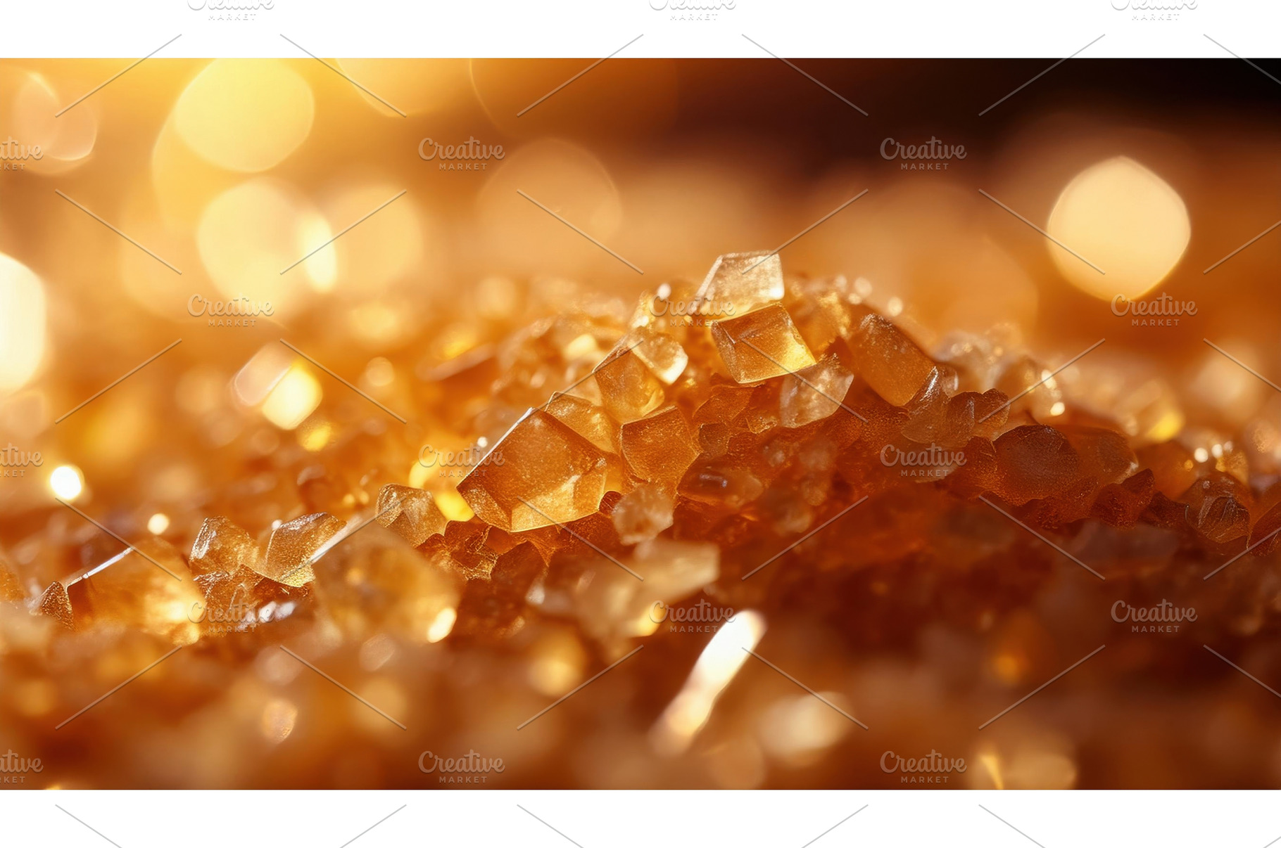 A cluster of golden sugar crystals, a Food & Drink Photo by Igor Tichonow