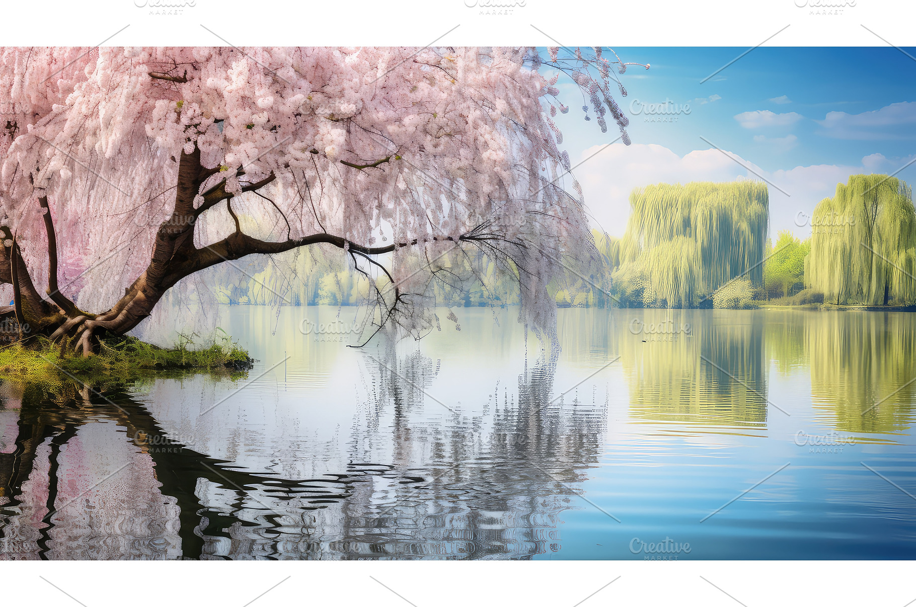 bunny easter spring background ai, a Holiday Photo by pikepicture
