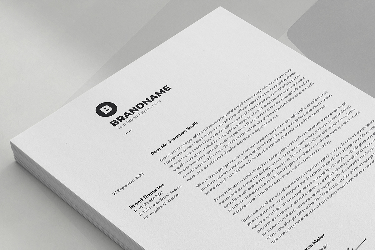 Canva Letterhead, a Stationery Template by DesignDevisers (Photo 6 of 9)