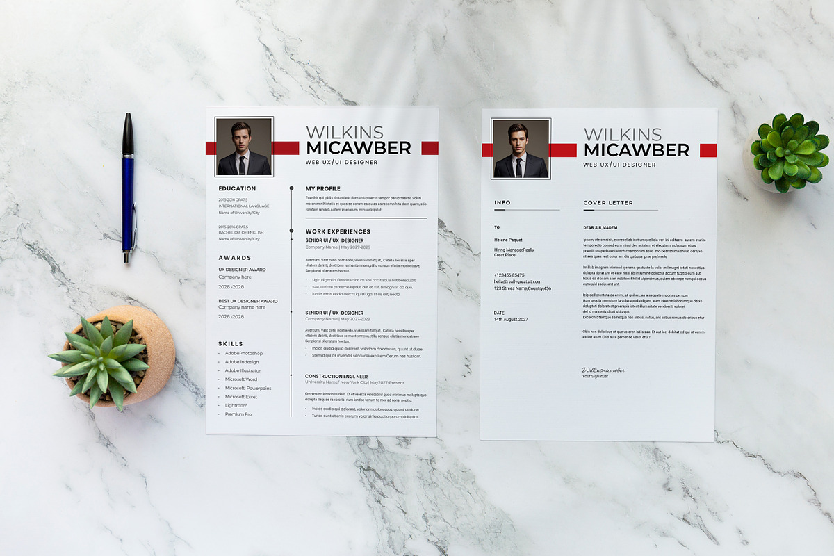 Resume Word Cover Letterer, a Stationery Template by Creatiya Type (Photo 3 of 3)