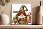 Christmas Gnome PNG, an Illustration by Black Bird Studio (Thumbnail 4 of 4)