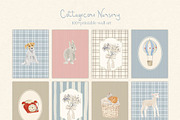Animals Nursery Wall Art Prints, a Background Graphic by whiteheartdesign (Thumbnail 5 of 17)