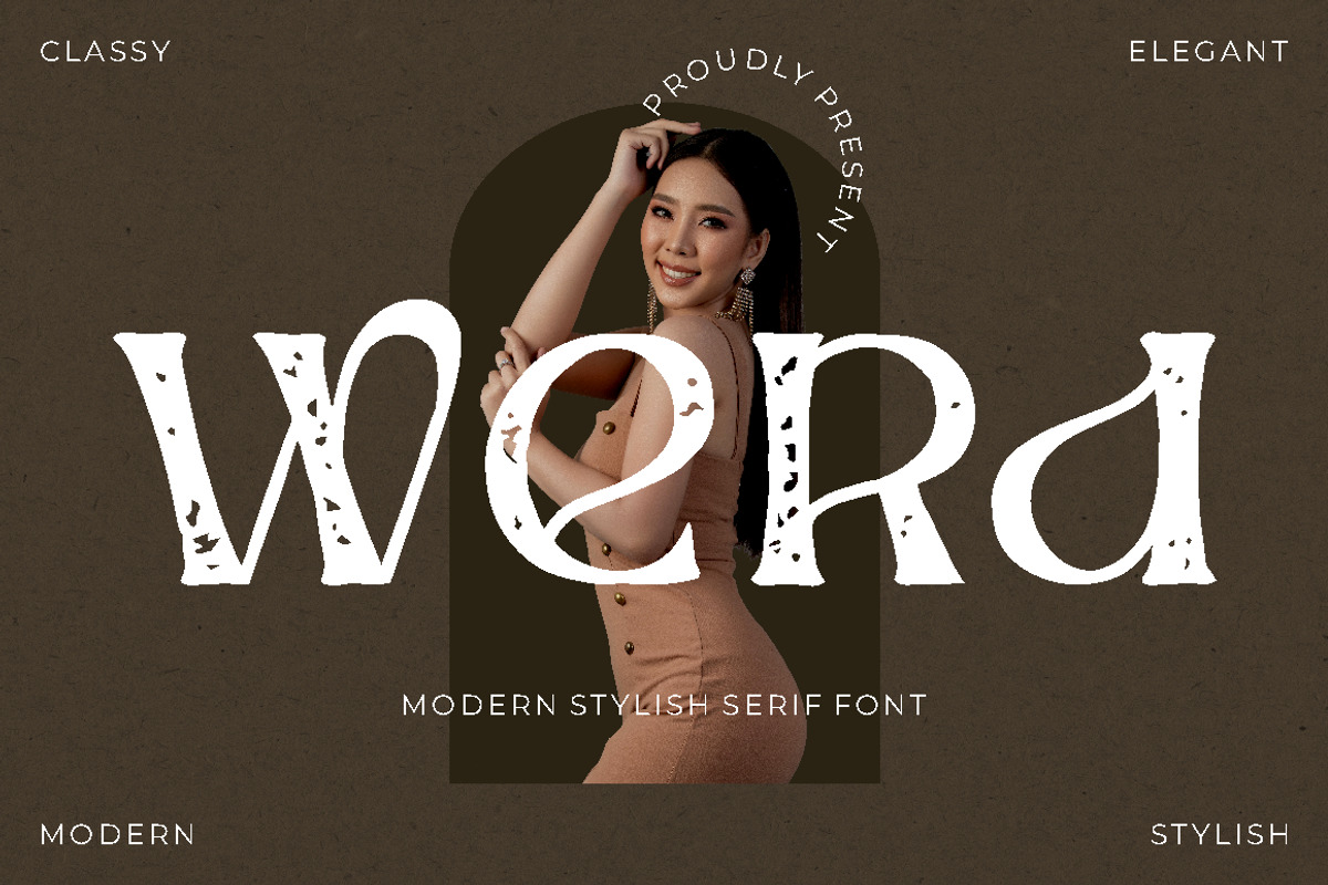 Werd - Modern Stylish Serif Font, a Serif Font by PutraCetol Studio (Photo 1 of 13)