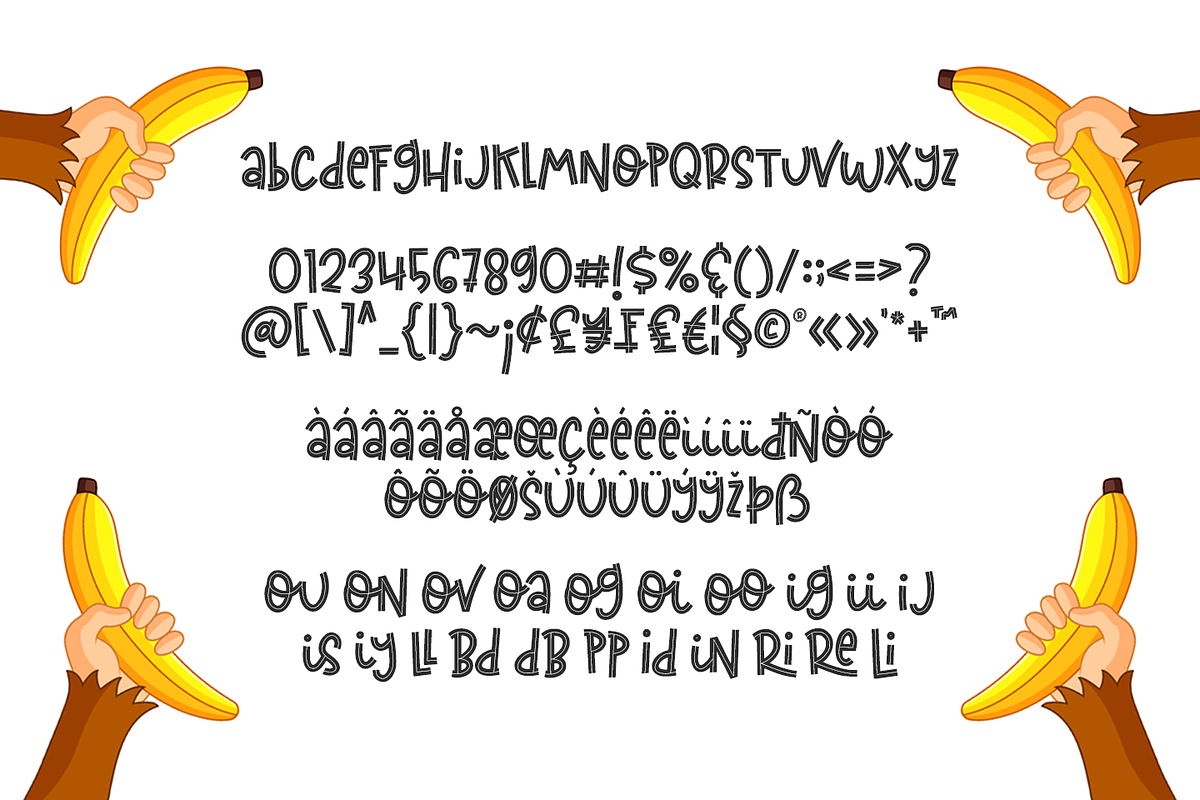 Curious Monkey, a Font by Abo Daniel Studio (Photo 9 of 9)