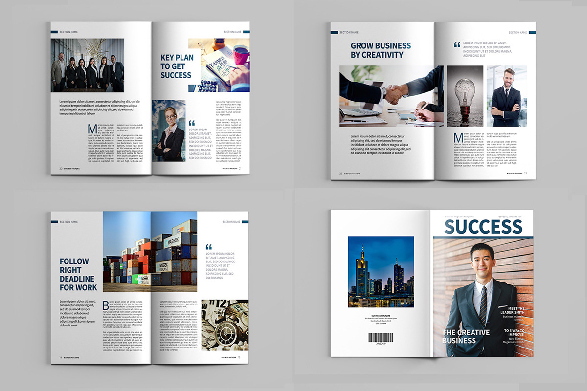 Business Magazine Template, a Magazine Template by xtratimebd (Photo 3 of 4)
