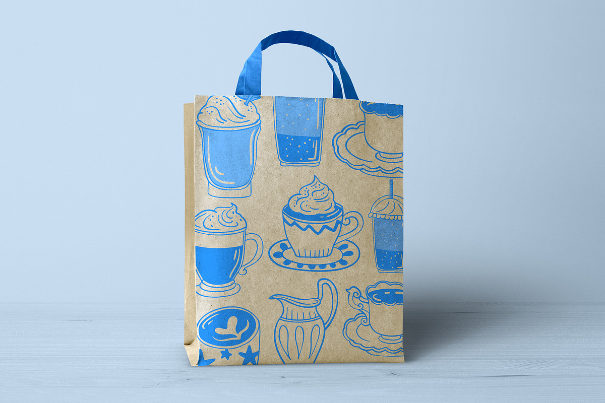 Cofee Drinks line art, a Food Illustration by Carpet Tapete Pretzel (Photo 6 of 8)