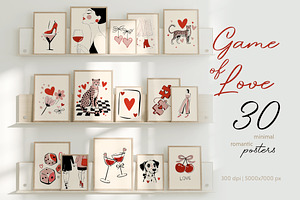 Game of Love romantic posters