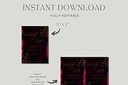 Elegant Burgundy Wedding Invitation, an Invitation Template by InvitingStorys (Thumbnail 8 of 10)