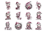 Whimsical Old Lady Christmas, an Illustration by Design Market (Thumbnail 3 of 3)