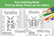 Insect Coloring Book for Kids, an Education Illustration by Mohammad Sarfaraz (Thumbnail 11 of 13)