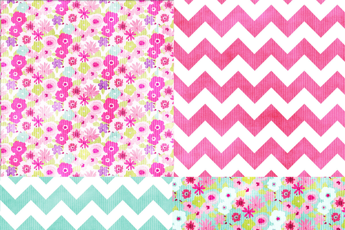 Cotton Candy: Mega Digital Paper preview 3