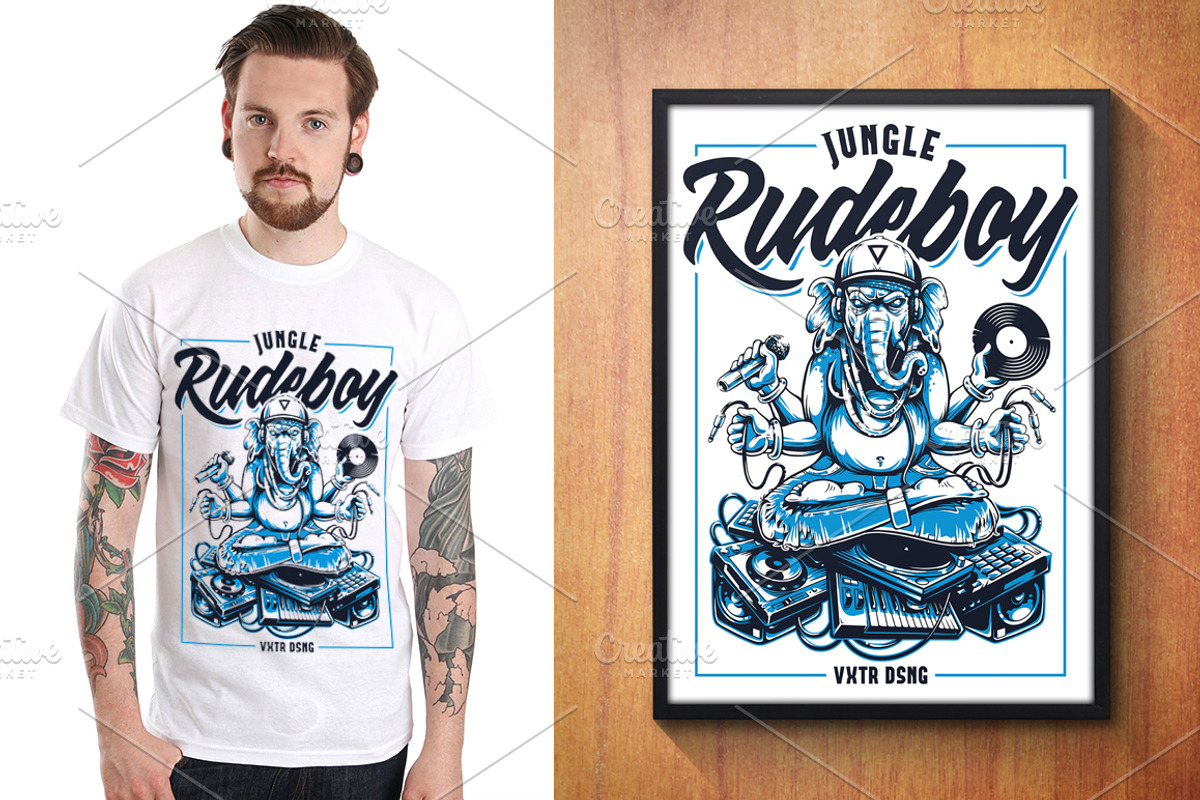 Jungle Rude Boy | Vector Art, a Decorative Illustration by Vecster (Photo 9 of 11)