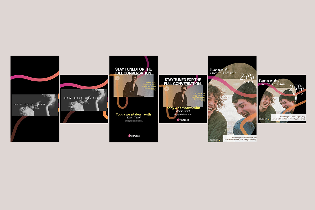 Men’s Urban Fashion Instagram Canva, a Social Media Template by BeadyLab (Photo 3 of 4)
