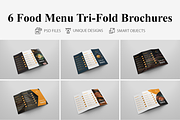6 Food Menu Tri Fold Bochures, a Brochure Template by Creatricks (Thumbnail 1 of 13)